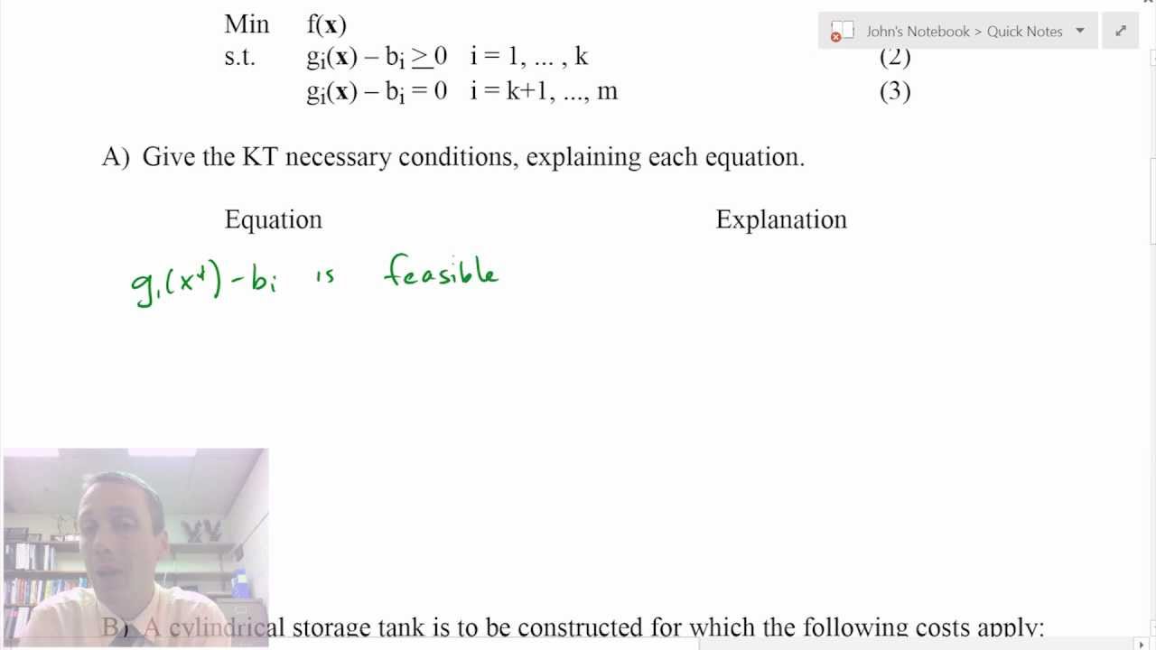 Karush Kuhn Tucker Kkt Conditions Design Optimization