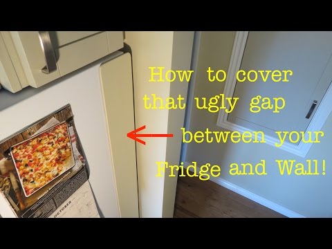 How to ● Conceal Gap from Fridge to Wall ( easily! )