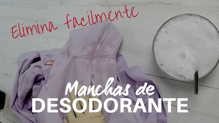 Cómo limpiar manchas de sudor y desodorante en la ropa