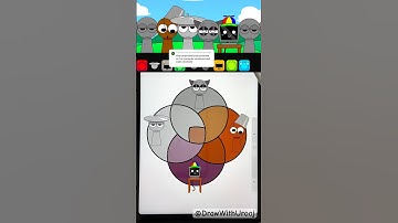 Digital Sprunki Pyramixed Color Mixing 😍 #sprunki #procreate #pyramixed #colourmixing #incredibox