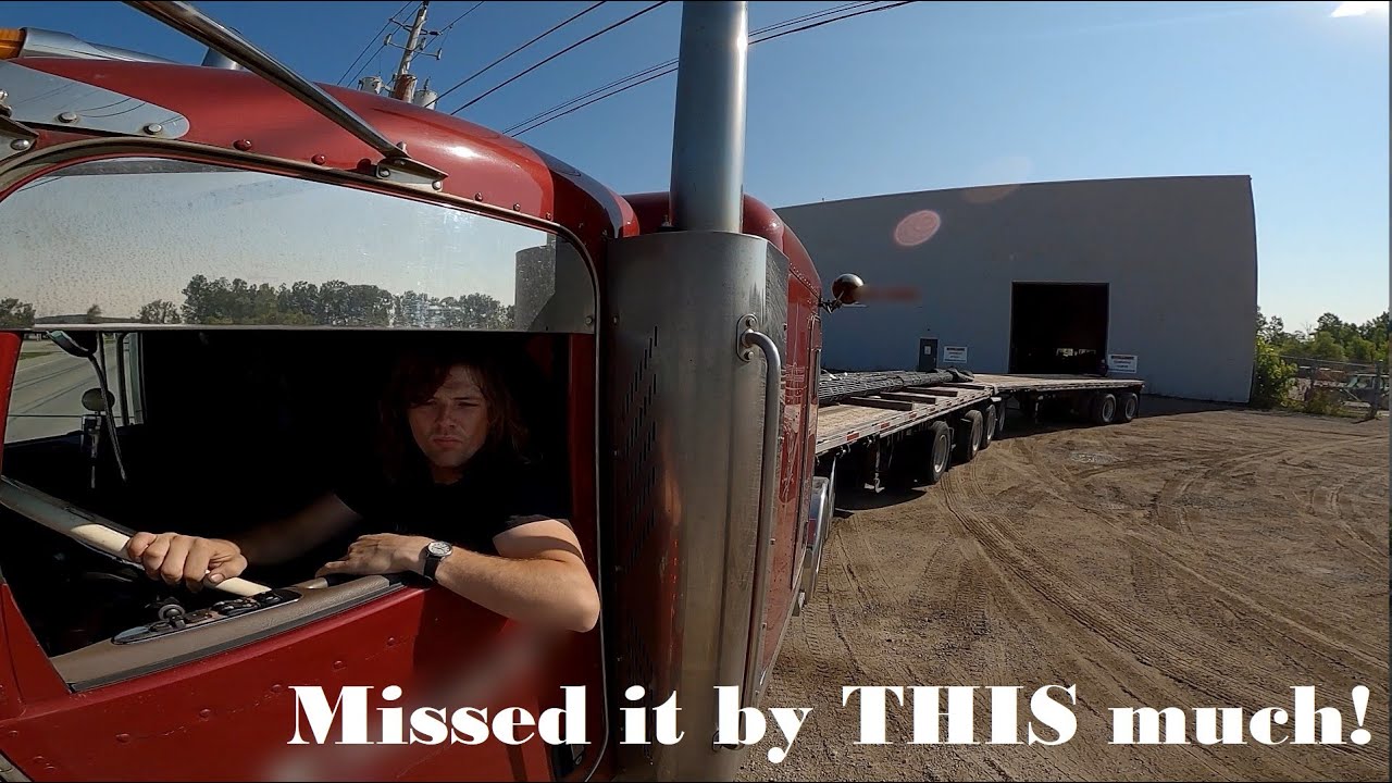 BACKING B-TRAINS INTO A BUILDING