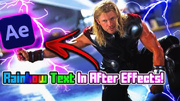 How To Make RGB Rainbow Text In After Effects!! ( SUPER EASY)