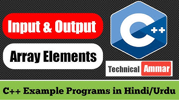 Print Array Elements in C++ | C++ Example Programs #79