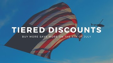 Tiered Discounts in Shopify - Spend More & Save More for the 4th of July