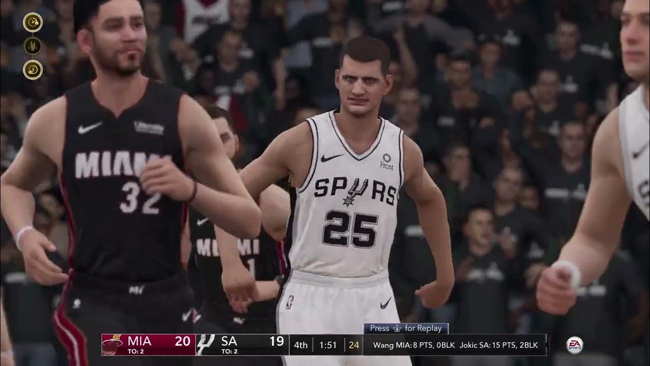 NBA Live 19 Epic Finals Game 7 (Heat Vs. Spurs) YouTube