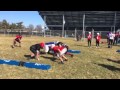 Spring Football Oklahoma Drill