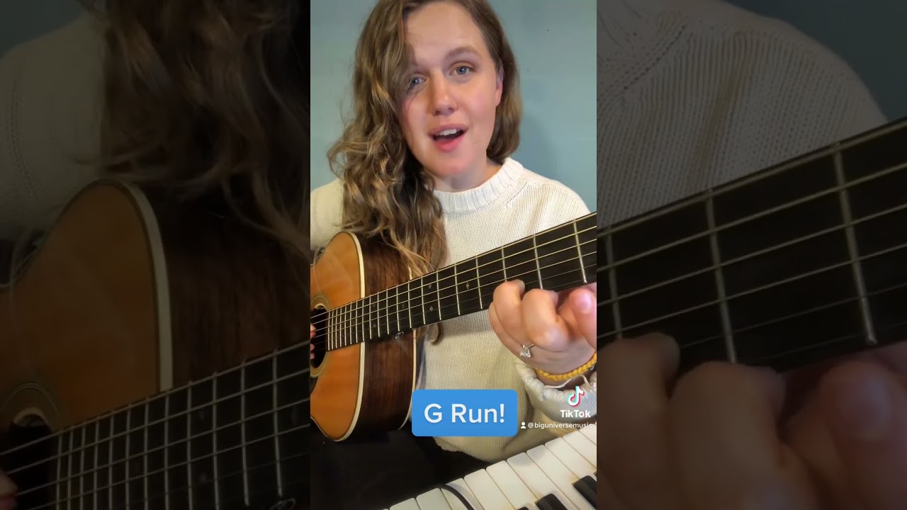 Learn to play a G Run on the guitar. 