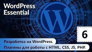 Разработка на WordPress. Плагины для работы с HTML, CSS, JS, PHP. WordPress. Базовый курс. Урок 6.