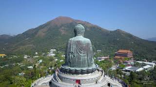 Mountain lion and elephant lantau island hong kong hiking aerial
footage