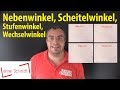 Winkelpaare nebenwinkel scheitelwinkel stufenwinkel wechselwinkel  lehrerschmidt