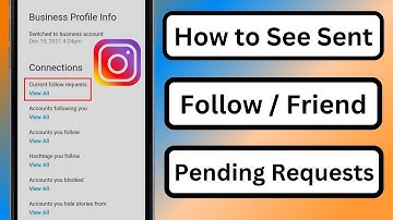 How to See Sent Request on Instagram 2023 | Friend Request | Follow Request| Pending Follow Requests