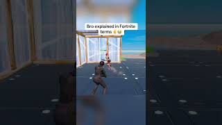 Bro Explained in Fortnite terms 💀 #fortnite