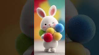Cute Bunny Learning Colors 🐰🎨 Kids Learning Colors Video | YouTube Kids Shorts #cute #bunny