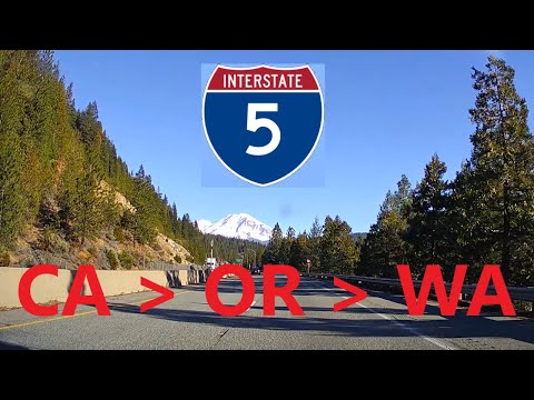 Interstate 5 North Road Trip, 1x speed (Part 2 of 2)