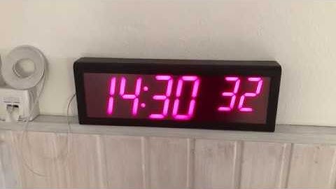 PoE-powered NTP LED Display