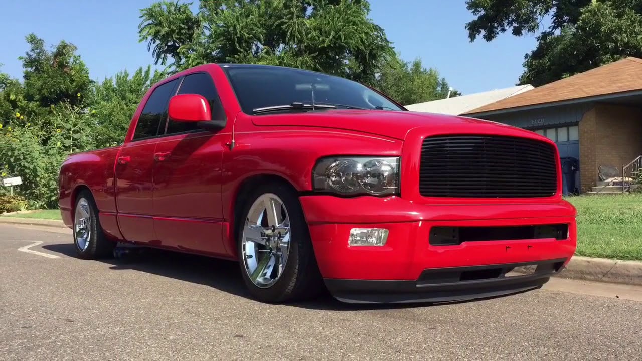 SLAMMED Dodge Ram, Lowered Ram 4th gen bumper swap on a 3rd gen