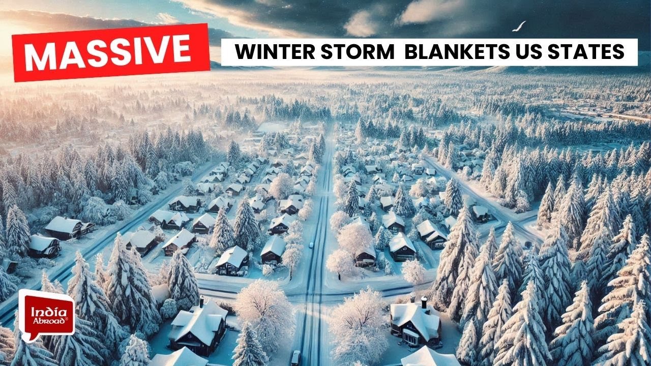 Massive winter storm blankets US states || India Abroad - YouTube