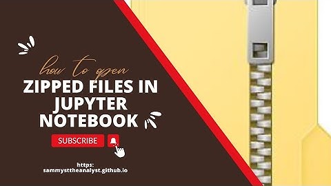 How to open zip files in Jupyter Notebook