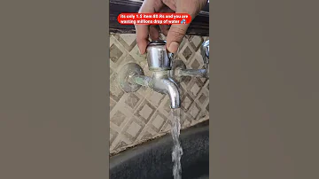 how to stop water leakage from tap #plumbing #plumber #shorts #youtubeshorts