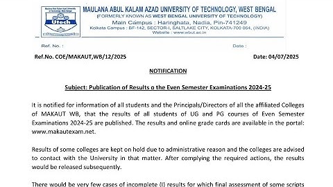 🤬MAKAUT EVEN SEM Result Published | Too Fast? But Why?