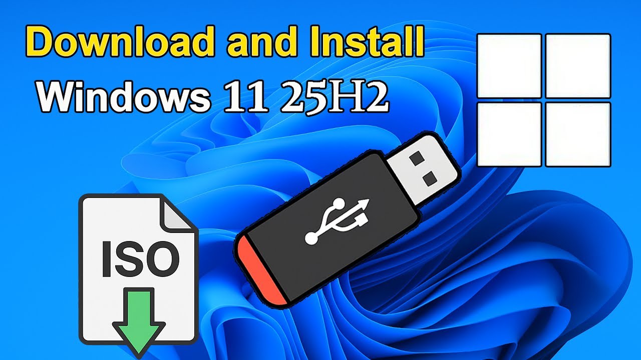 Как загрузить и установить ISO-файл Windows 11 25H2 с USB-накопителя (официальный и безопасный ме...