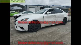 LEXUS JTHCM1D28G5007177 2016 | IS
