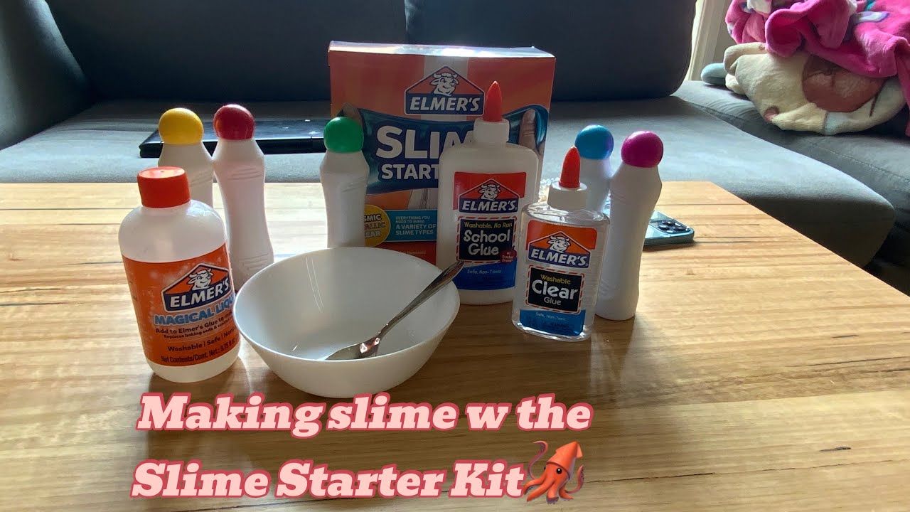 Making slime with the Elmer’s Slime Starter Kit ! - YouTube