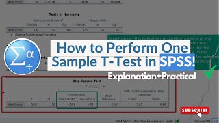One Sample T-Test in SPSS (Clearly Explained)