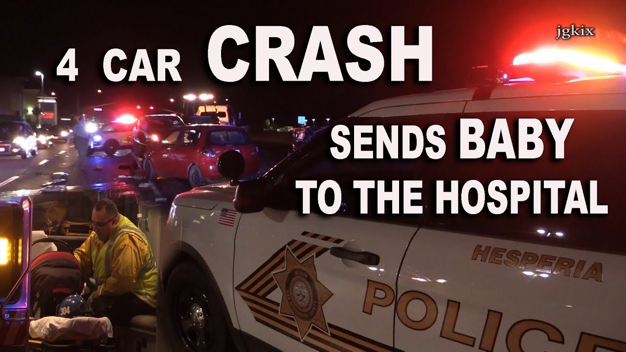 4 Car Crash Sends Baby to the Hospital - YouTube