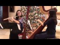 O Holy Night, flute and harp duet