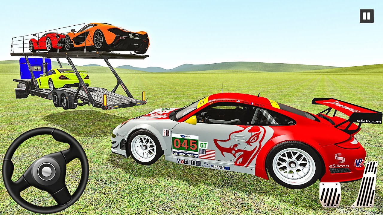 Cargo Airplane Car Transporter - Trailer Truck Driving Simulator - Android Gameplay