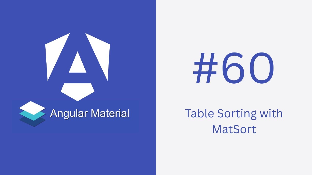 Table Sorting with MatSort - YouTube