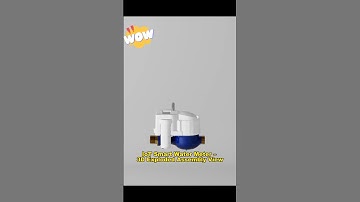 IoT Smart Water Meter Structure | 3D Exploded Design View