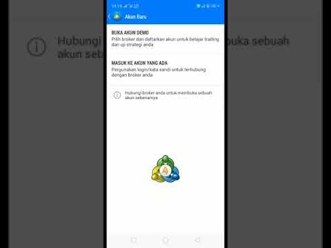 Cara trading Akun Demo di mt4