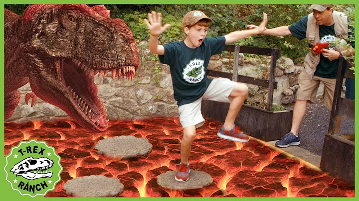 T-Rex Dinosaur & Floor Is Lava! Pretend Play Escap...