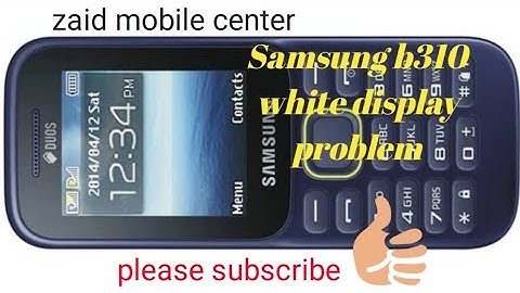 Samsung B310E auto power on/off and White display solution