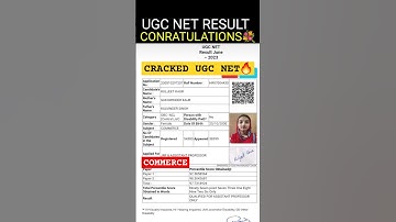 CRACKED🔥UGC NET JRF QUALIFIED IN COMMERCE #ugcnet #shorts #ytshorts #gyanaddabyshefaliugcnet
