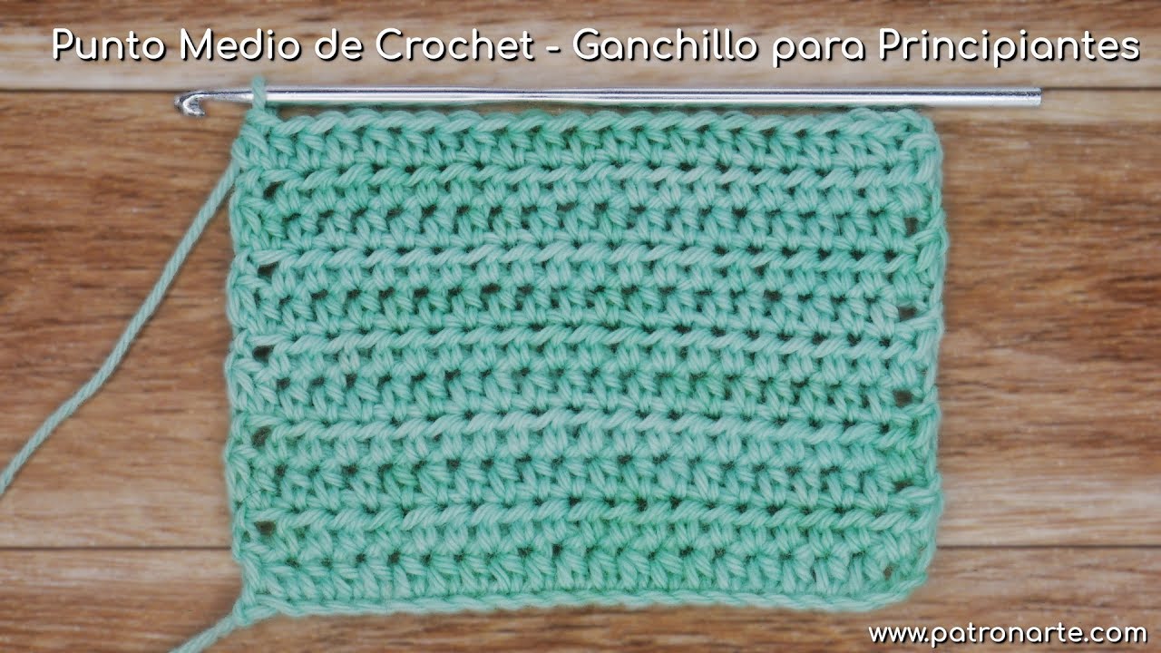 Medio punto crochet