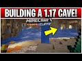 Minecraft Building My First LARGE 1.17 CAVE! (Caves and Cliffs Update)