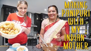 Making Golgappa/Panipuri with my Indian Mother-In-Law