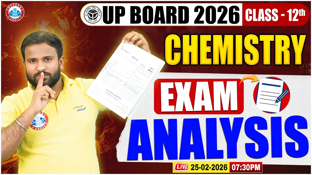UP Board Class 12 Chemisrty Exam Analysis | 12th Class Chemistry Paper Answer Key | Up Board 2026