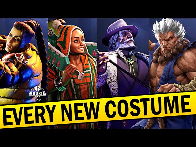 All Street Fighter 6 alternate costumes