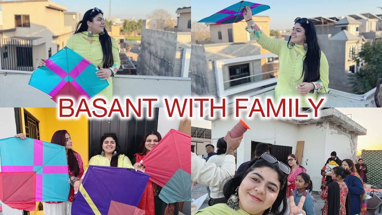 Весело играли в басант всей семьей - Басант, день 2 - Pechey Hi Pechey 😉 - Muskan Zahra Vlogs