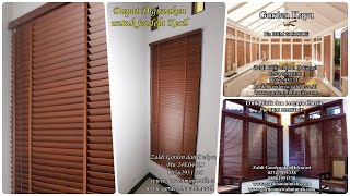 gorden kayu wooden blind gorden minimalis terbaru 2020