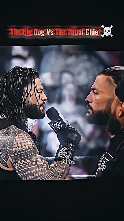 THE BIG DOG VS THE TRIBAL CHIEF?☠️ #shorts #romanreings