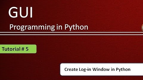 How to create Log-in window in Python:  Python GUI Programming Using Tkinter # 5