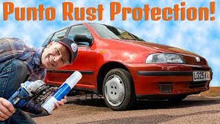 Saving the Punto from itself - lashings of rust protection!