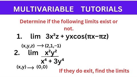 🔷2.(multivariable calculus)–finding limit of multivariable functions