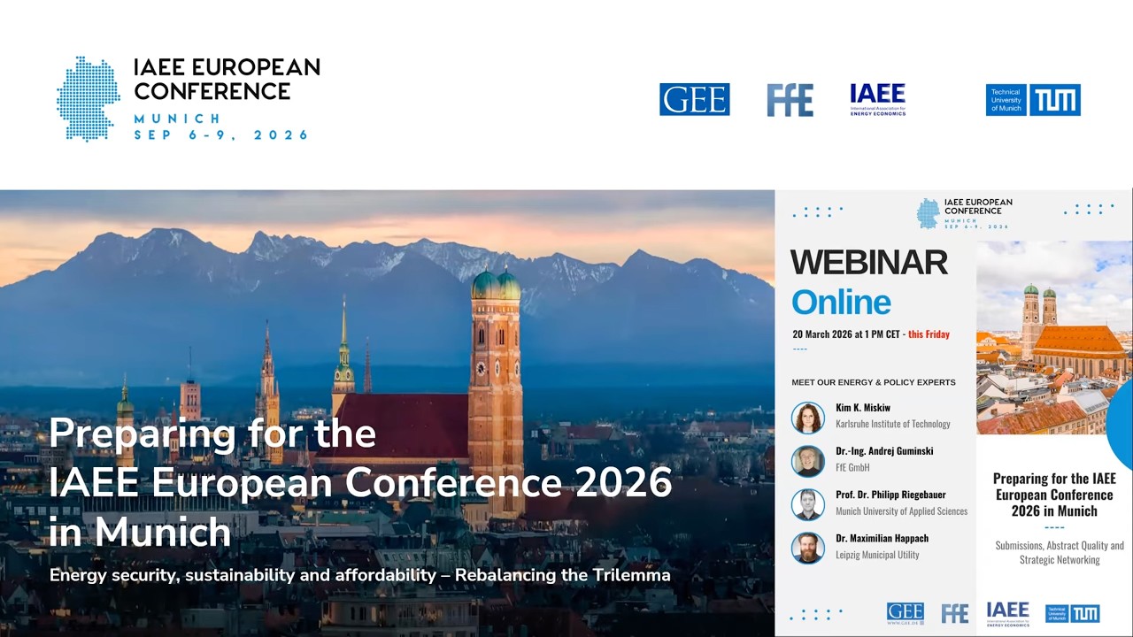 Preparing for the IAEE European Conference 2026 in Munich