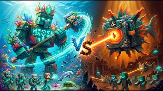 Reef Iron Golem vs Elder Guardian: The Elder Deep War | Minecraft Animation | Full Movie
